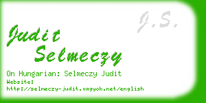 judit selmeczy business card